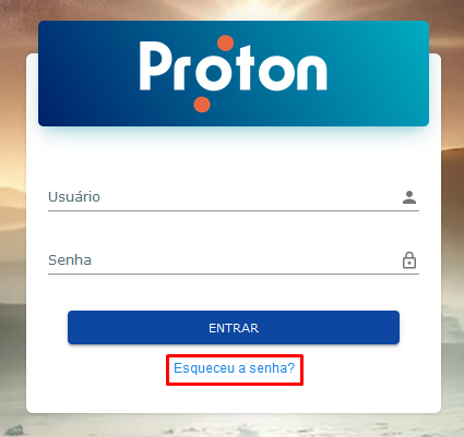 Formulário de login - Destaque: Esqueceu a senha?